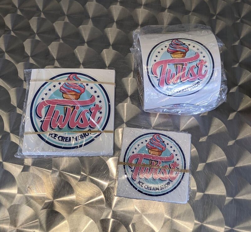 Twist Ice Cream Stickers